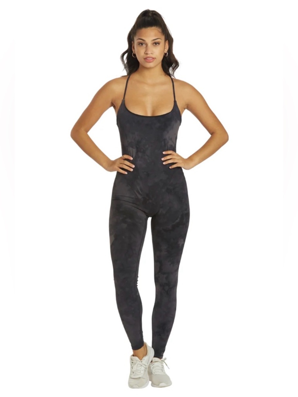 Glyder Pure Bodysuit Black Strappy One-Piece Size Small